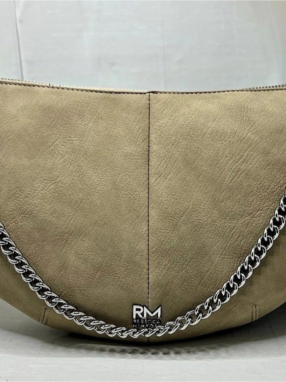 Rebecca Minkoff MAB Hobo Beige Chain Shoulder Bag NWT